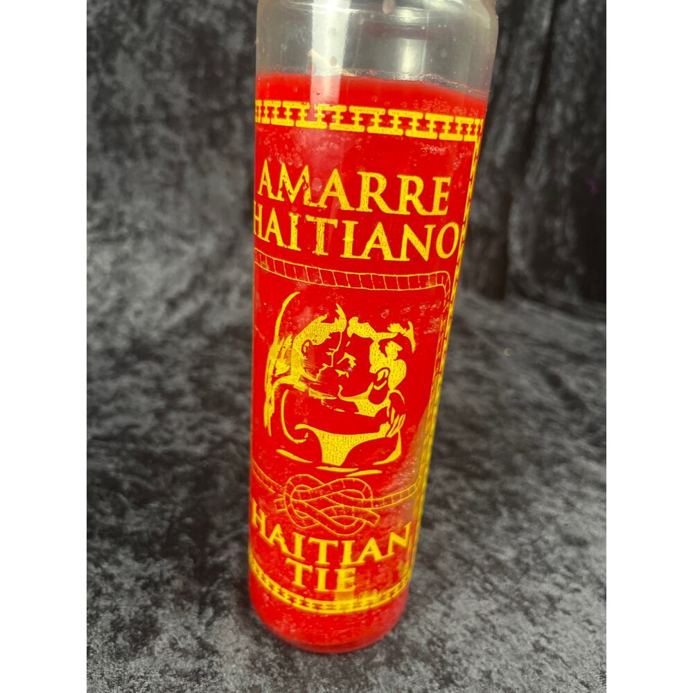 Red Haitian Tie 7-Day Spiritual Candle